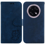 For Oppo F31 Pro+ 5G  /  A6 GT 5G Wallet Case Tiger Imprint Leather Shockproof Phone Cover with Wrist Strap