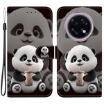 For Oppo F31 Pro+ 5G  /  A6 GT 5G Leather Case Stand Wallet Pattern Printing Phone Cover with Wrist Strap