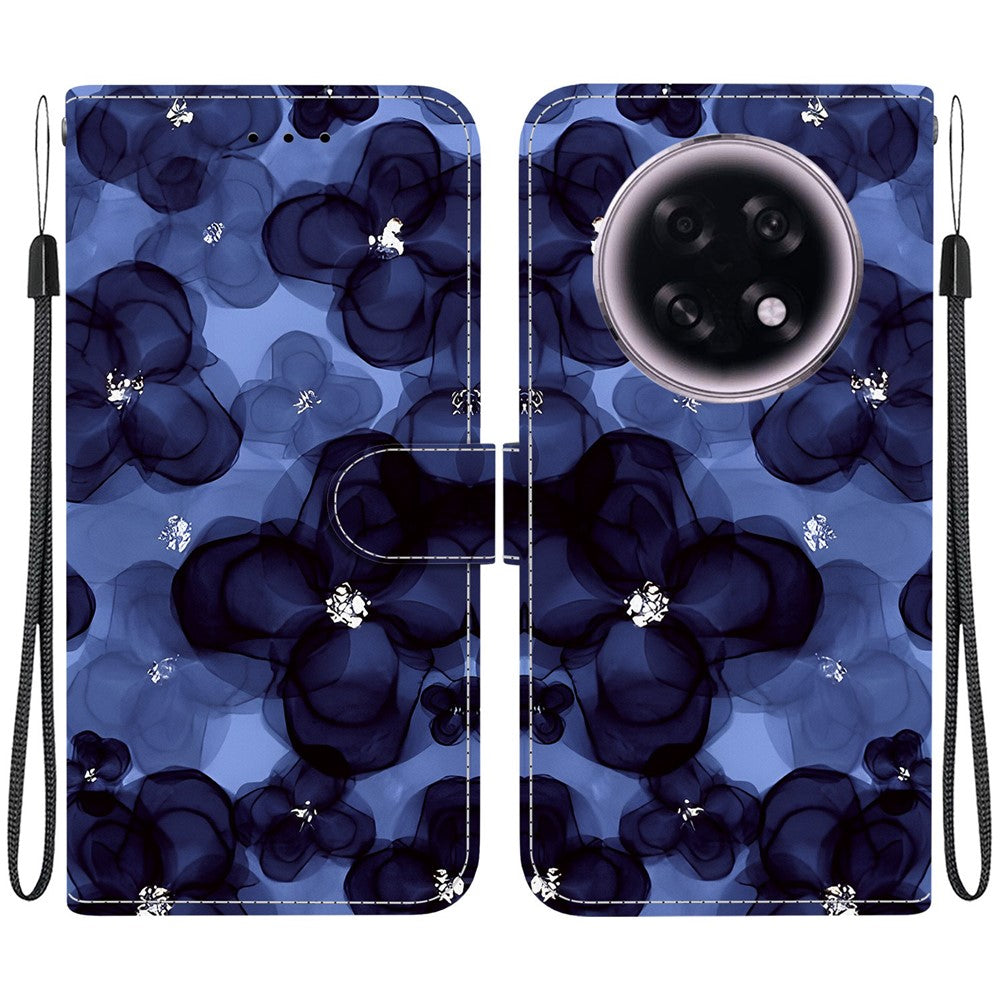 For Oppo F31 Pro+ 5G  /  A6 GT 5G Wallet Case Pattern Printing Leather Stand Phone Cover with Strap
