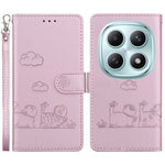 For Xiaomi Poco M8 5G / Redmi Note 15 5G (Global) Case RFID Blocking Kitten Pattern TPU + PU Leather Phone Cover with Wrist Strap