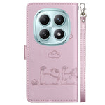 For Xiaomi Poco M8 5G / Redmi Note 15 5G (Global) Case RFID Blocking Kitten Pattern TPU + PU Leather Phone Cover with Wrist Strap