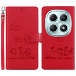 For Xiaomi Poco M8 5G / Redmi Note 15 5G (Global) Case RFID Blocking Kitten Pattern TPU + PU Leather Phone Cover with Wrist Strap