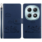 For Xiaomi Poco M8 5G / Redmi Note 15 5G (Global) Case RFID Blocking Kitten Pattern TPU + PU Leather Phone Cover with Wrist Strap