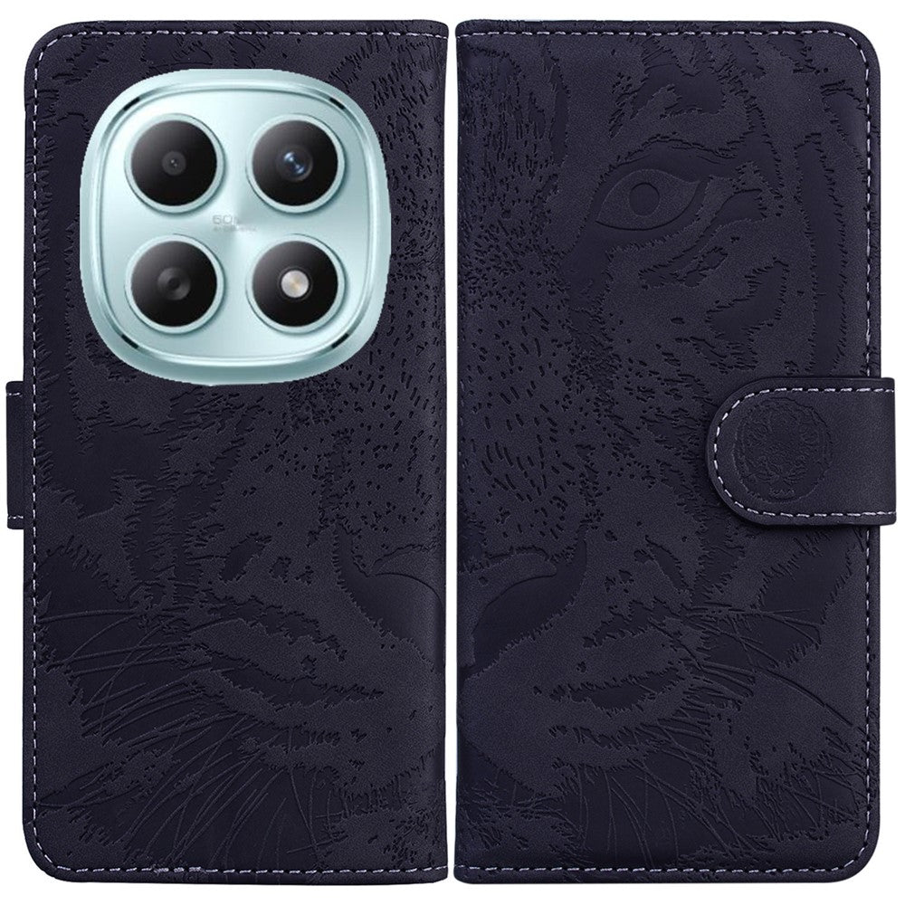 For Xiaomi Poco M8 5G / Redmi Note 15 5G (Global) Case Tiger Imprint Leather Wallet Phone Cover