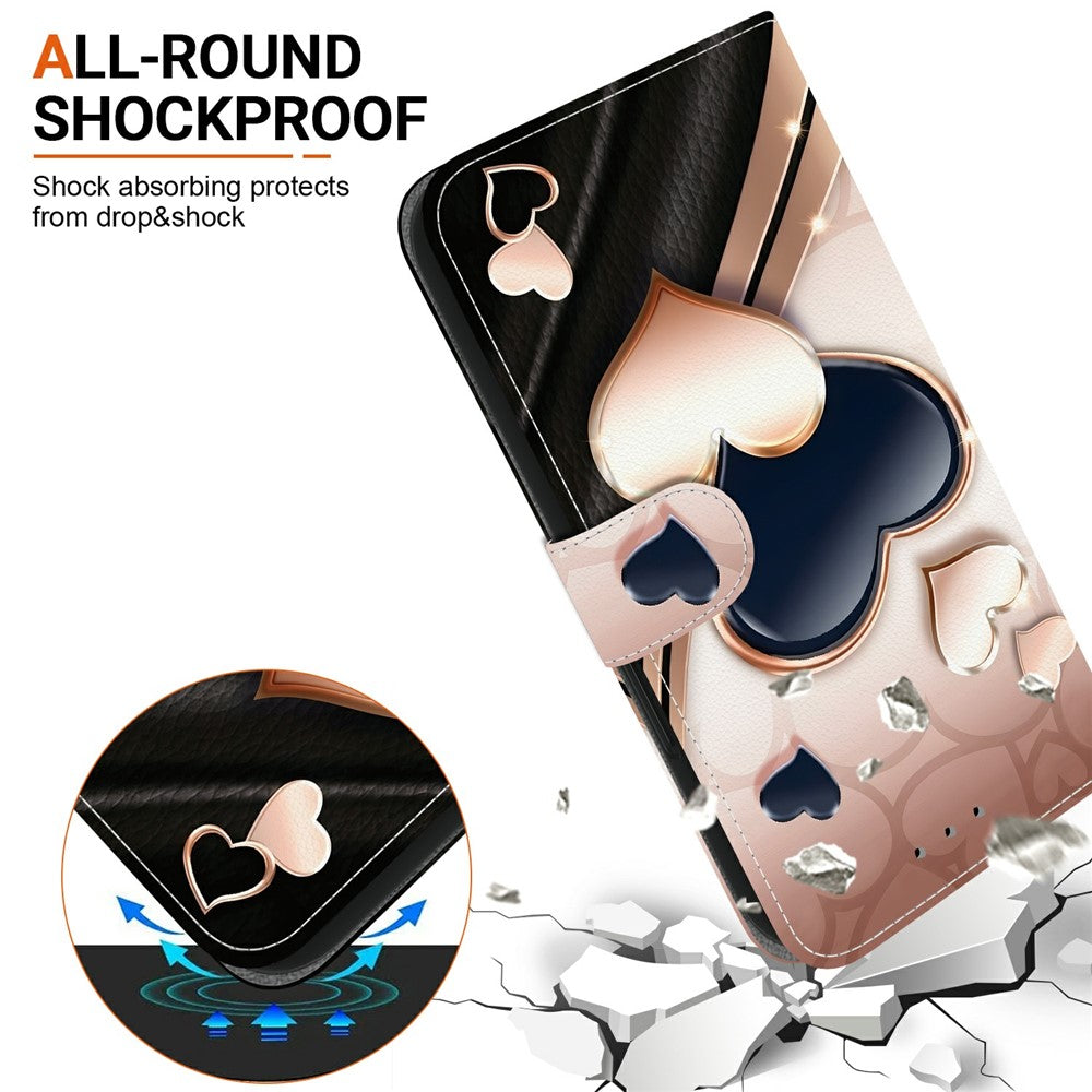 For Xiaomi Redmi Note 15 Pro 5G (Global) Leather Case Stand Wallet Pattern Printing Phone Cover with Wrist Strap