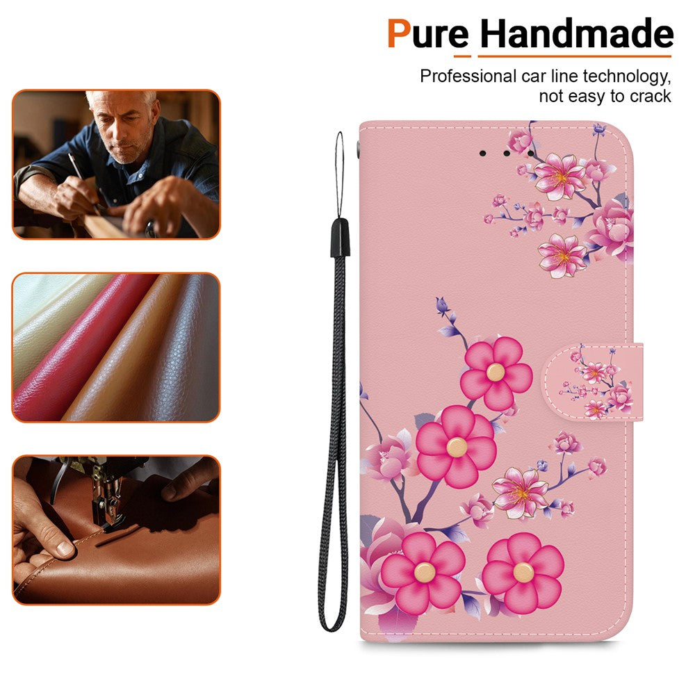 For Xiaomi Poco M8 Pro 5G / Redmi Note 15 Pro+ 5G (Global) Wallet Phone Case Anti-Drop Pattern Printing Leather Flip Cover with Strap