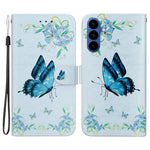 Samsung Galaxy S26 Plånboksfodral med fallskyddande mönster i läder med rem