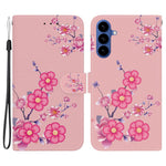 Samsung Galaxy S26 Plånboksfodral med fallskyddande mönster i läder med rem