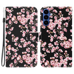 Samsung Galaxy S26 Plånboksfodral med fallskyddande mönster i läder med rem
