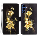 Samsung Galaxy S26 Plånboksfodral med fallskyddande mönster i läder med rem
