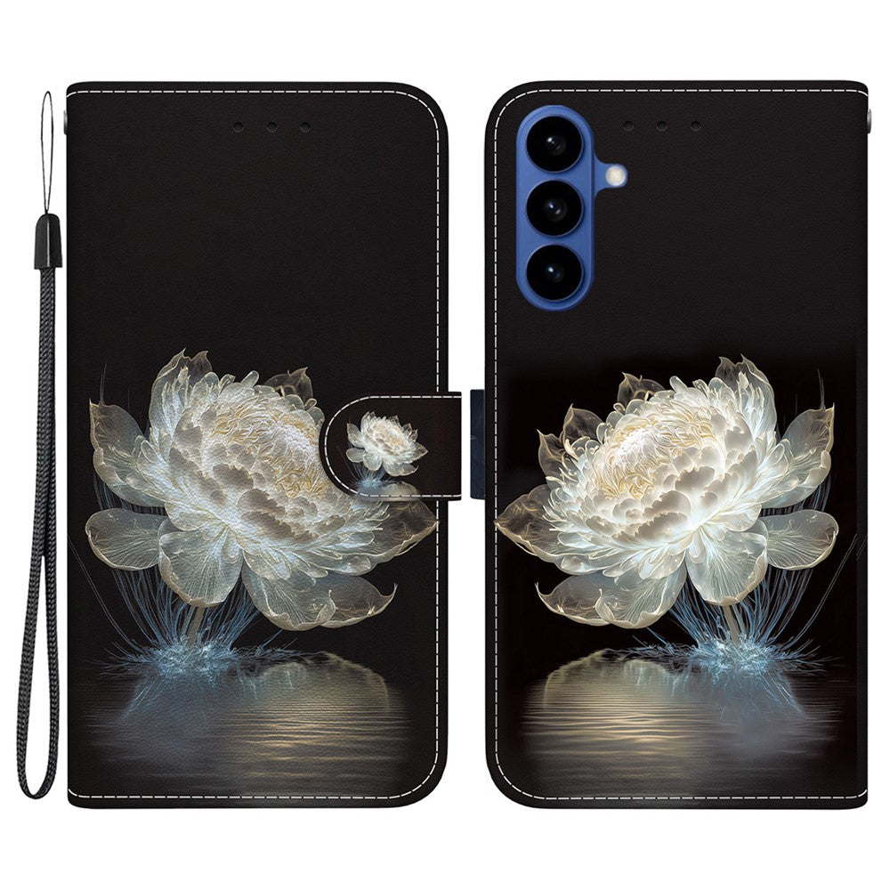 For Samsung Galaxy S26 Wallet Phone Case Anti-Drop Pattern Printing Leather Flip Cover with Strap