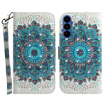 For Samsung Galaxy S26 Case Pattern Printing Leather Wallet Phone Cover with Wrist Strap