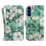 For Samsung Galaxy S26 Case Pattern Printing Leather Wallet Phone Cover with Wrist Strap