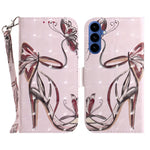 For Samsung Galaxy S26 Case Pattern Printing Leather Wallet Phone Cover with Wrist Strap