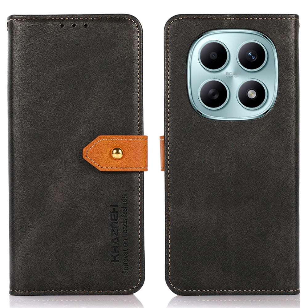 KHAZNEH För Xiaomi Poco M8 5G / Redmi Note 15 5G (Global) Plånboksfodral med stativ, läder, flipfodral