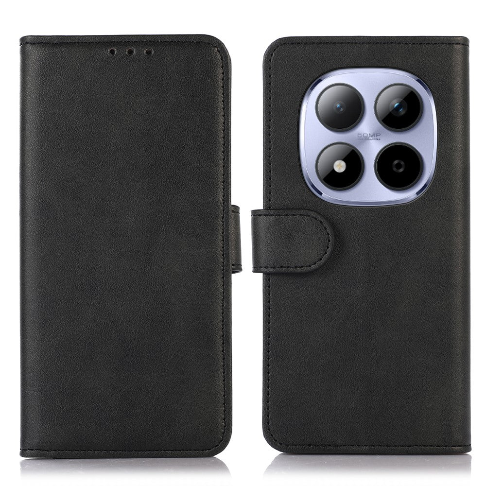 For Xiaomi Redmi Note 15 Pro 5G (Global) Mirror Window Leather Case Textured Protective Cover