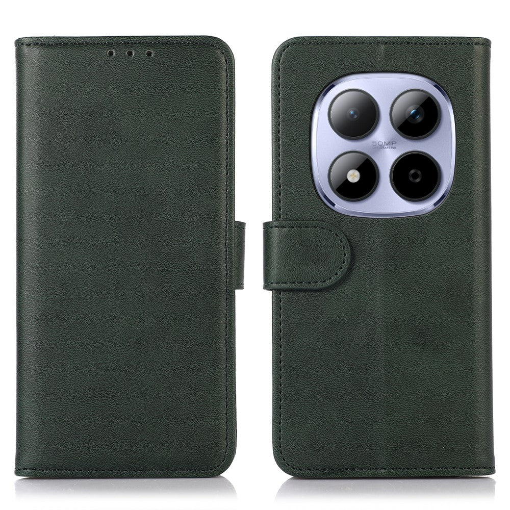 For Xiaomi Redmi Note 15 Pro 5G (Global) Mirror Window Leather Case Textured Protective Cover