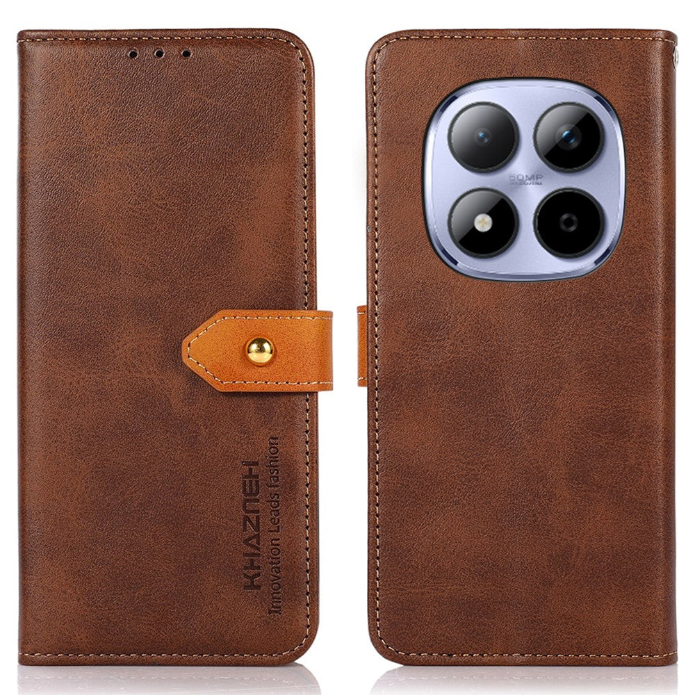 KHAZNEH For Xiaomi Poco M8 Pro 5G / Redmi Note 15 Pro+ 5G (Global) Wallet Phone Case Stand Leather Flip Cover