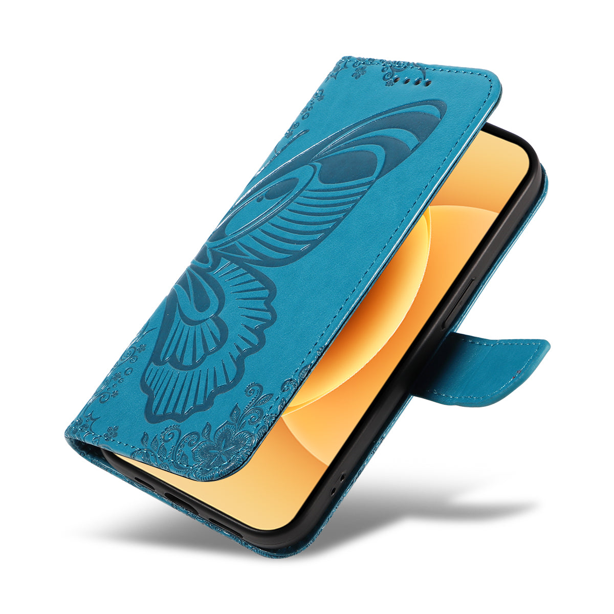 For Xiaomi 17 Case Butterfly Pattern PU Leather Folio Flip Phone Cover