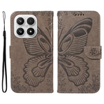 For Xiaomi 17 Case Butterfly Pattern PU Leather Folio Flip Phone Cover