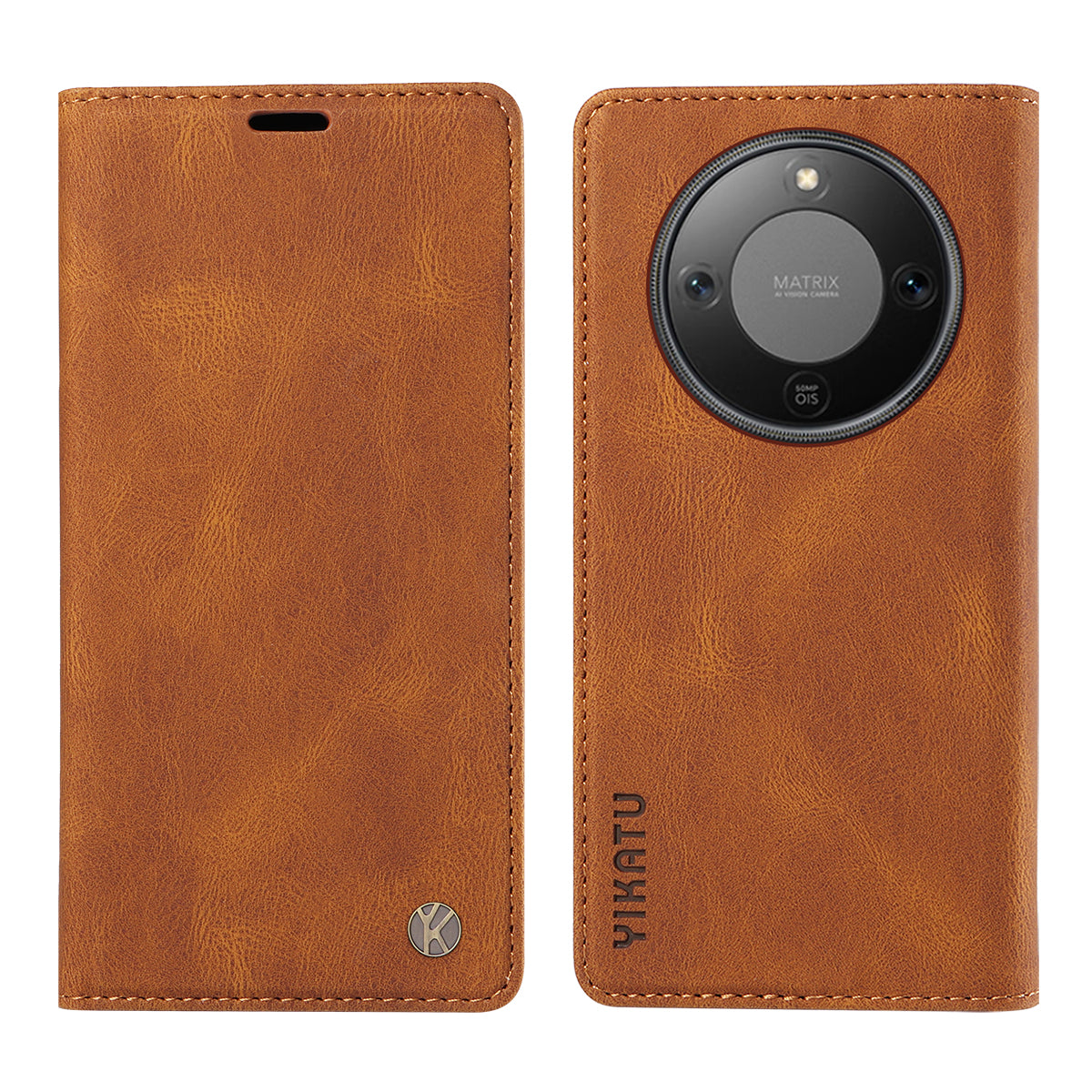 YIKATU For Honor Magic8 Lite 5G / X9d 5G / X70 5G Leather Cover  YK-004 Skin-Touch Wallet Phone Cases