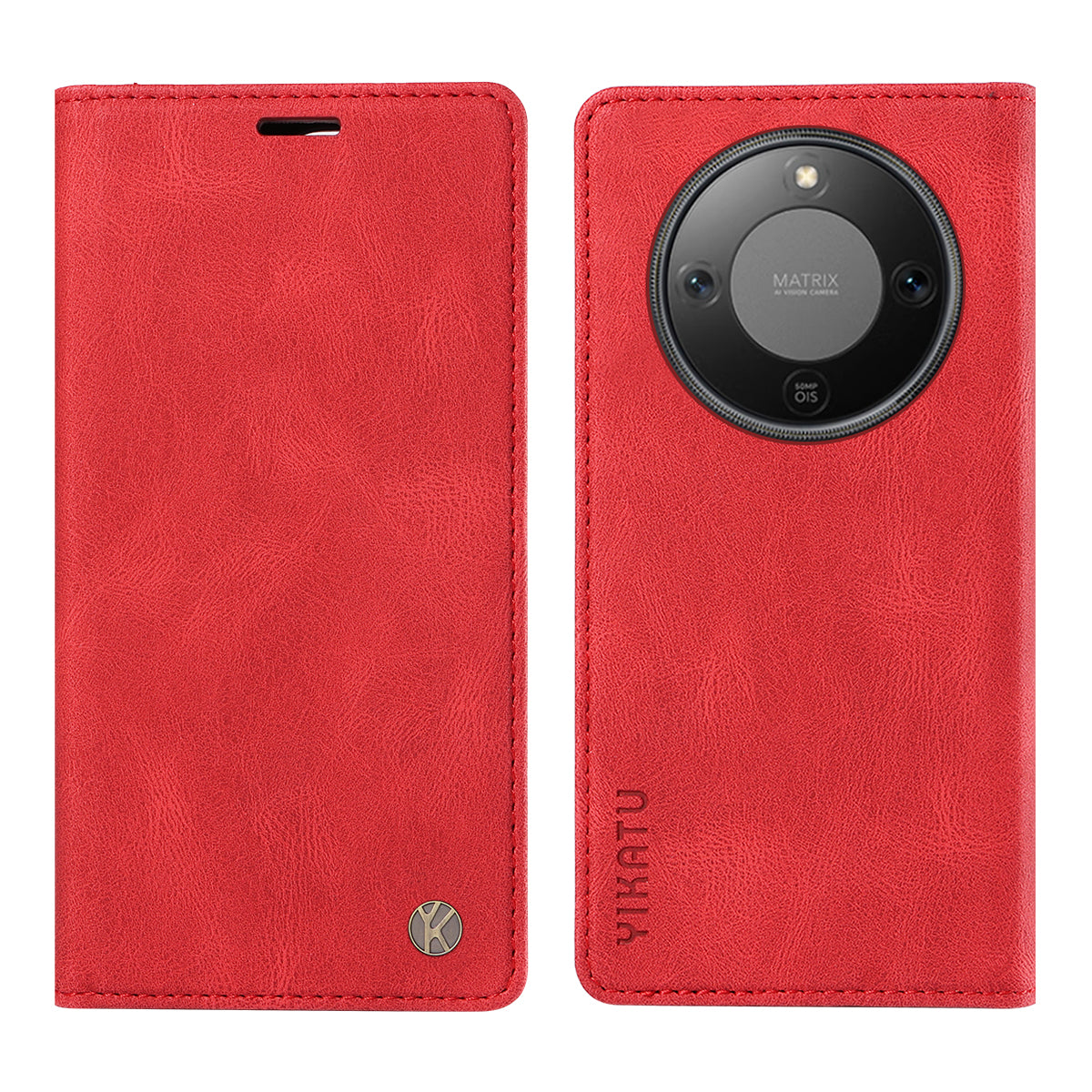 YIKATU For Honor Magic8 Lite 5G / X9d 5G / X70 5G Leather Cover  YK-004 Skin-Touch Wallet Phone Cases