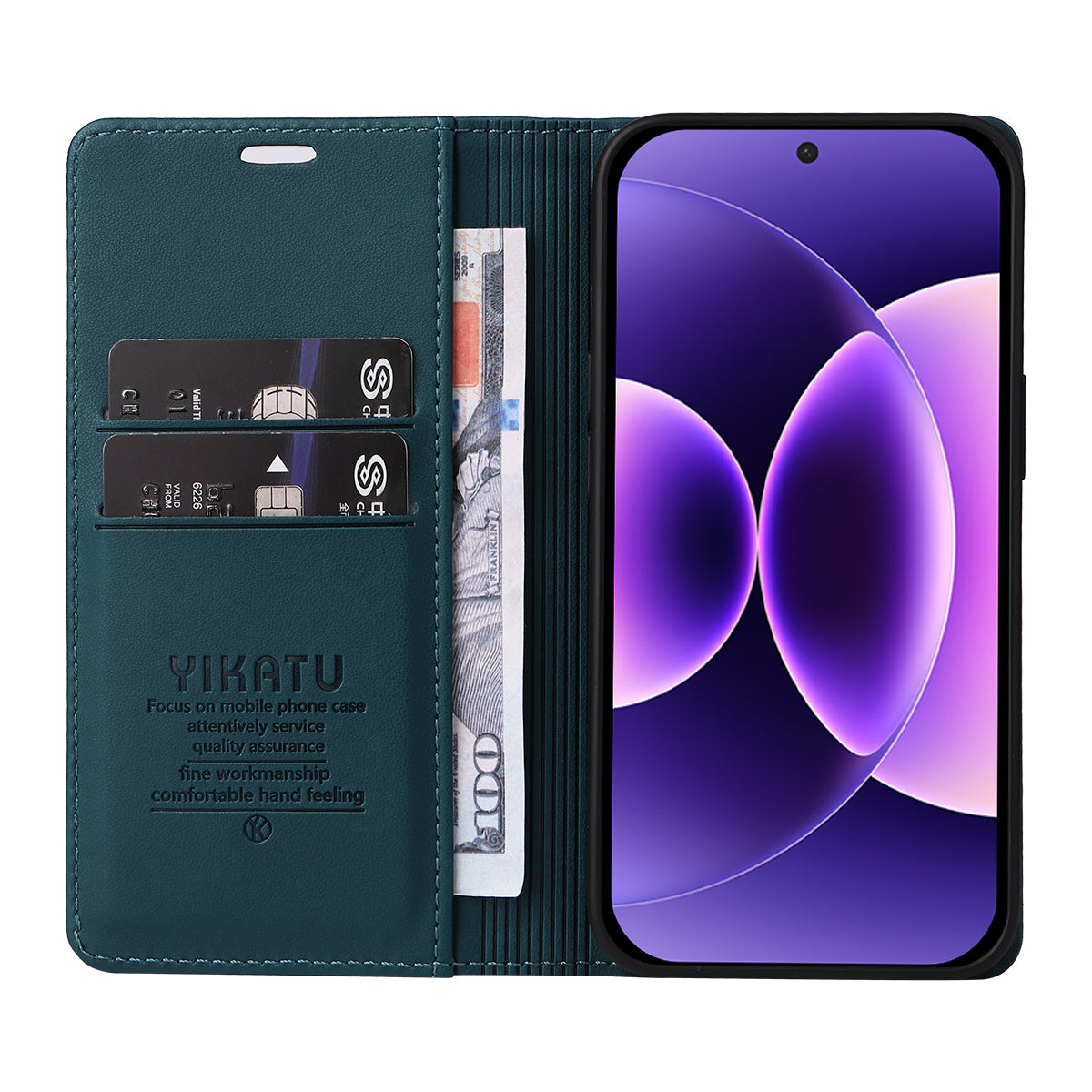 YIKATU For Xiaomi 17 Pro Phone Cases  Magnetic Closure PU Leather Mobile Cover