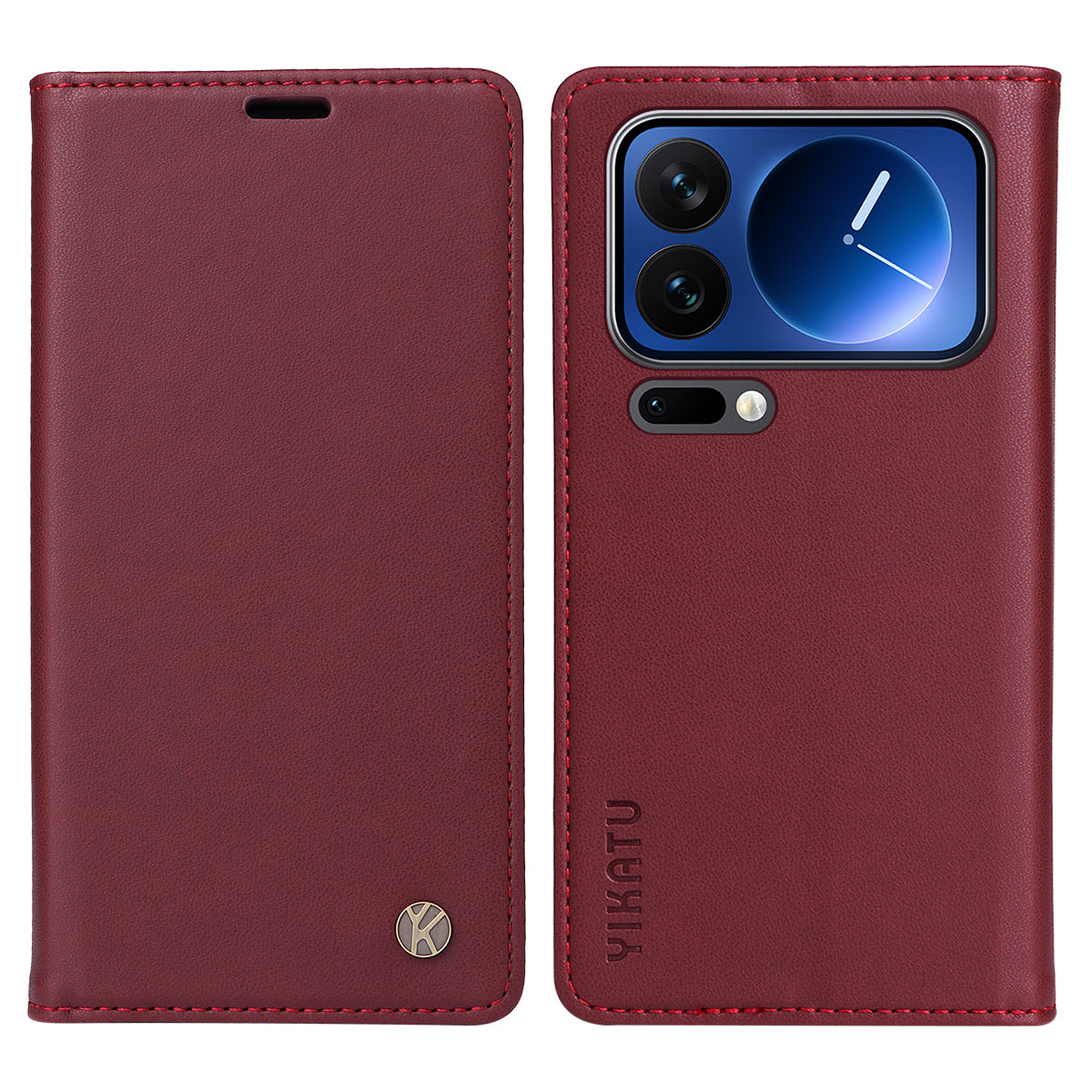 YIKATU For Xiaomi 17 Pro Phone Cases  Magnetic Closure PU Leather Mobile Cover