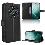 For Oppo F31 Pro 5G Leather Wallet Case with Strap Diamond Texture Phone Cover