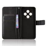 For Oppo F31 Pro 5G Leather Wallet Case with Strap Diamond Texture Phone Cover