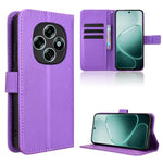 For Oppo F31 Pro 5G Leather Wallet Case with Strap Diamond Texture Phone Cover