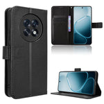 For Oppo A6 Max 5G / Oppo A6 GT 5G / Oppo F31 Pro+ 5G Leather Wallet Case with Strap Diamond Texture Phone Cover