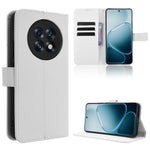 For Oppo A6 Max 5G / Oppo A6 GT 5G / Oppo F31 Pro+ 5G Leather Wallet Case with Strap Diamond Texture Phone Cover