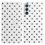 For Samsung Galaxy S25 FE Leather Case Polka Dot Pattern Wallet Stand Folio Phone Cover
