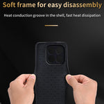 AZNS For Xiaomi 15T Case Protective PU Leather Covered TPU Phone Shell