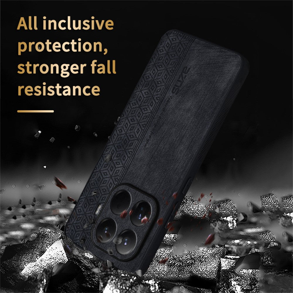 AZNS För Xiaomi 15T Pro Skal Skyddande PU Läder TPU mobilskal
