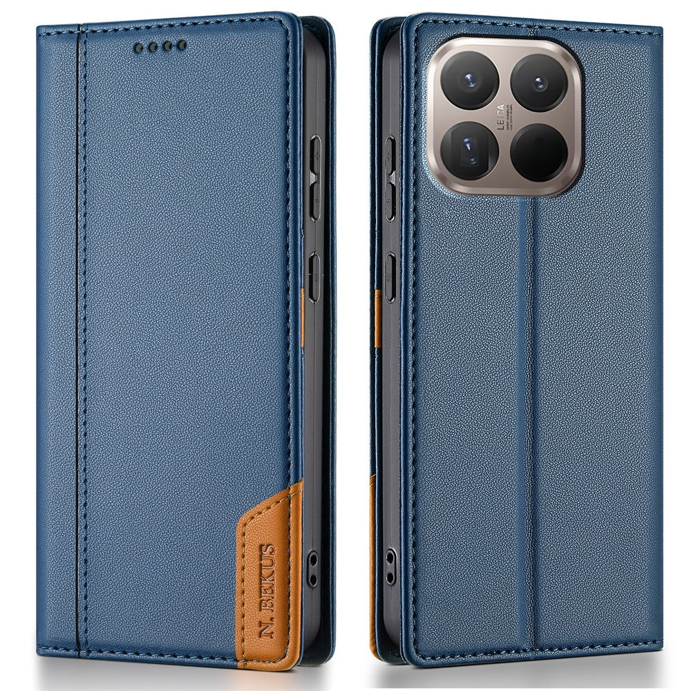 N.BEKUS P3 For Xiaomi 15T Case RFID Blocking Wallet Stand PU Leather Flip Phone Cover