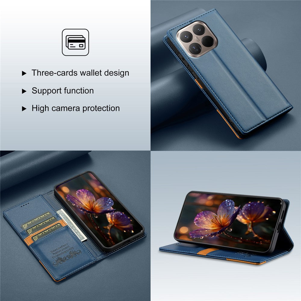 N.BEKUS P3 For Xiaomi 15T Case RFID Blocking Wallet Stand PU Leather Flip Phone Cover