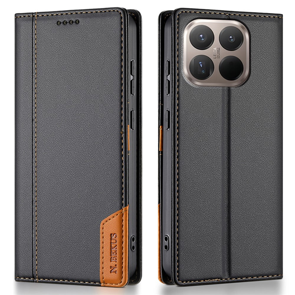 N.BEKUS P3 For Xiaomi 15T Case RFID Blocking Wallet Stand PU Leather Flip Phone Cover