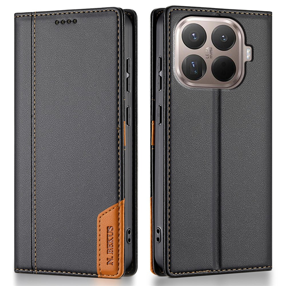 N.BEKUS P3 For Xiaomi 15T Pro Case RFID Blocking Wallet Stand PU Leather Flip Phone Cover
