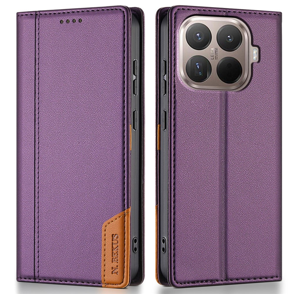 N.BEKUS P3 For Xiaomi 15T Pro Case RFID Blocking Wallet Stand PU Leather Flip Phone Cover