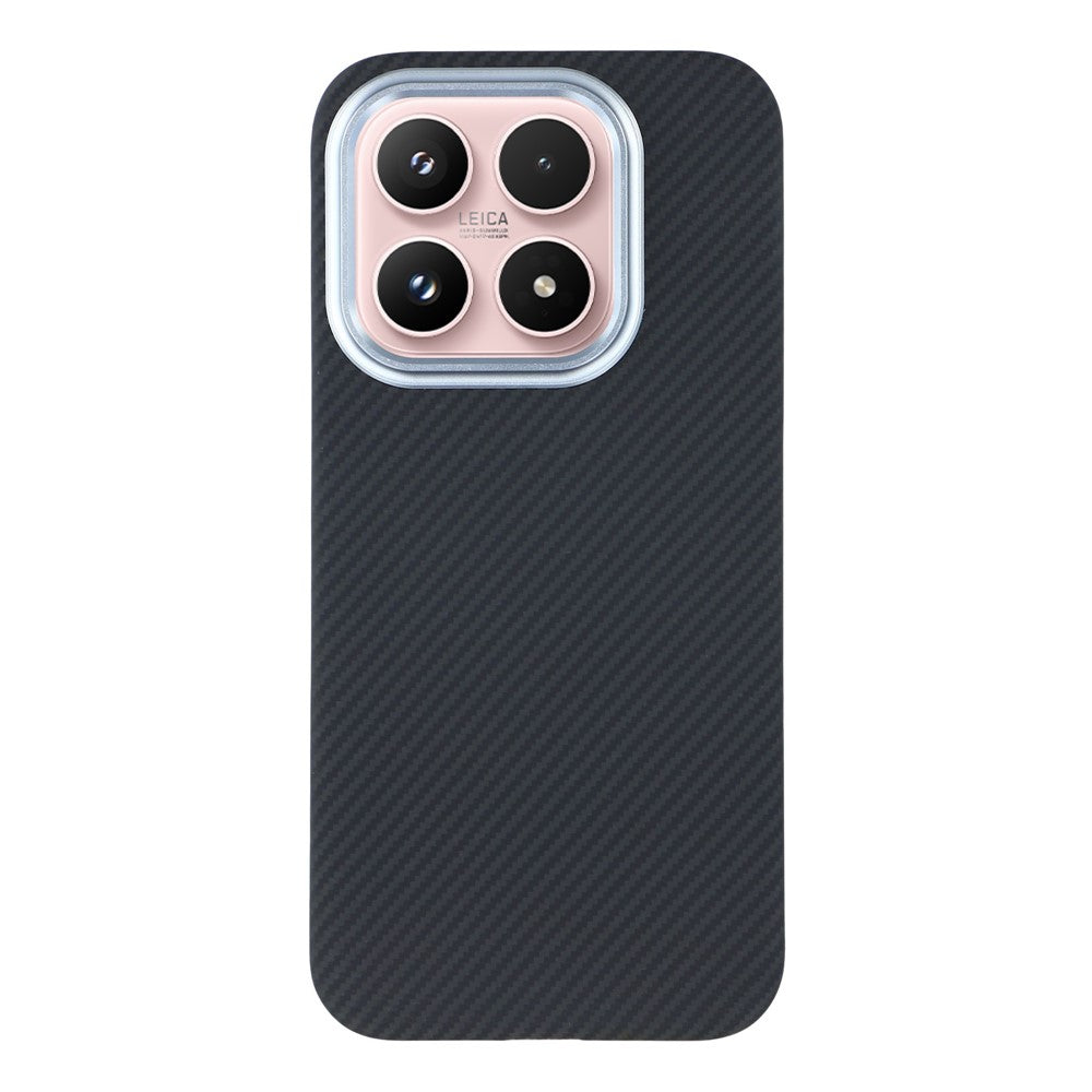For Xiaomi 17 Magnetic Case Aramid Fiber 600D Fine Texture Phone Cover Metal Lens Frame