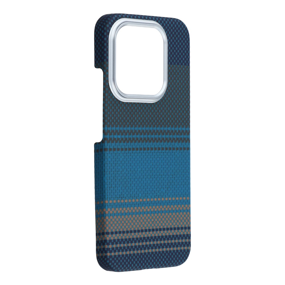 For Xiaomi 17 Case Gradient Aramid Fiber Magnetic Phone Cover with Metal Lens Frame