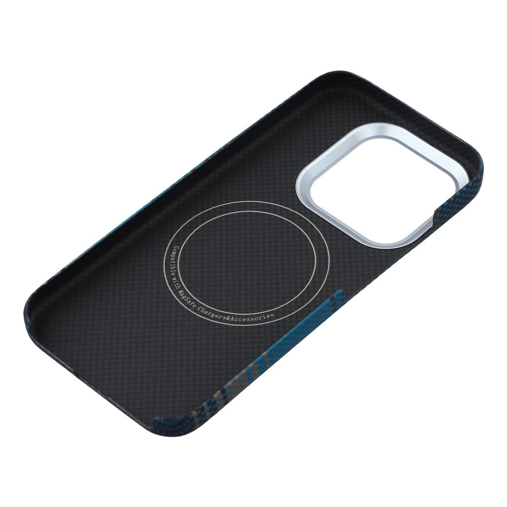 For Xiaomi 17 Case Gradient Aramid Fiber Magnetic Phone Cover with Metal Lens Frame