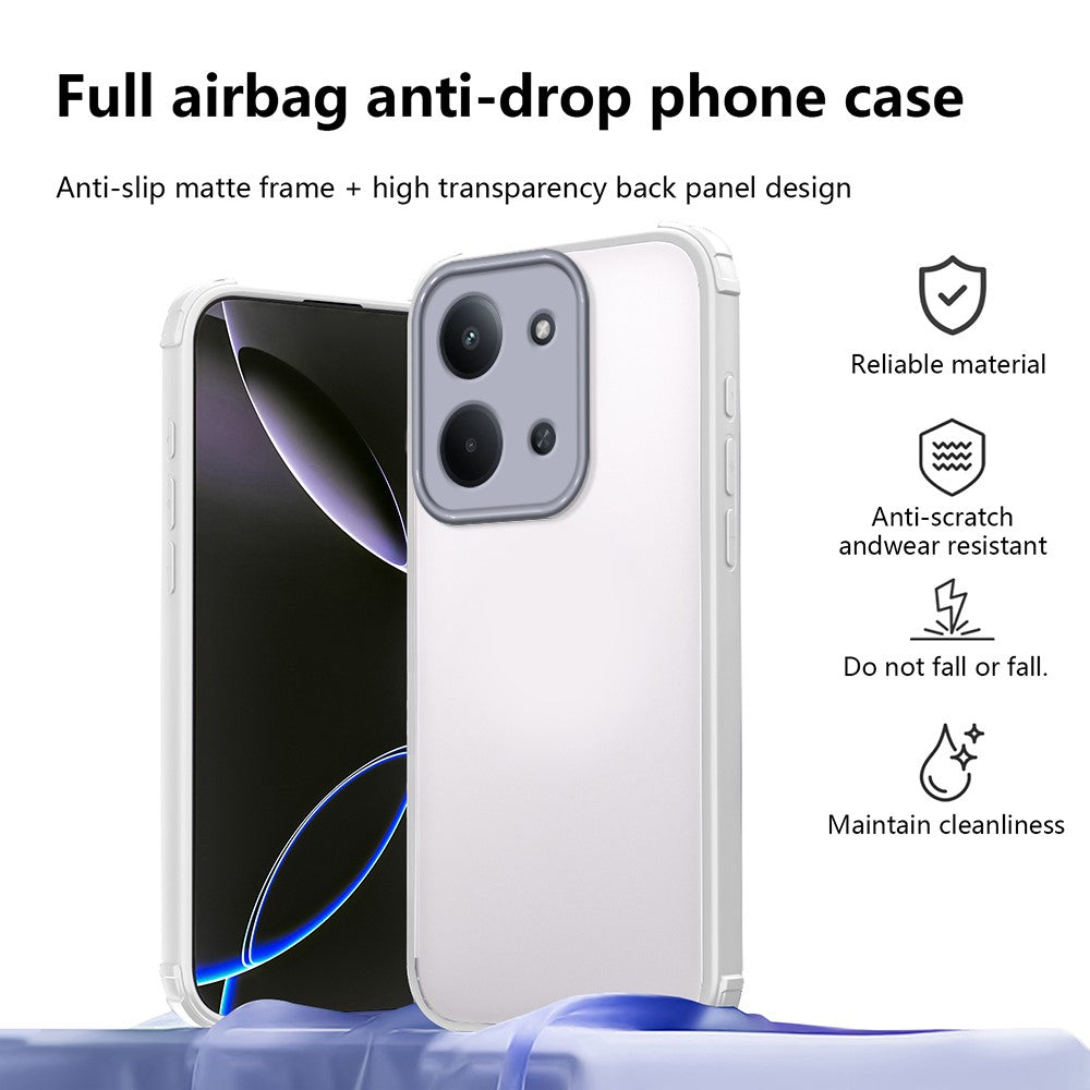 For Xiaomi Redmi 15C 4G (Global) (171mm) / Poco C85 4G (171mm) Case Reinforced Corner Shockproof TPU + Acrylic Phone Cover