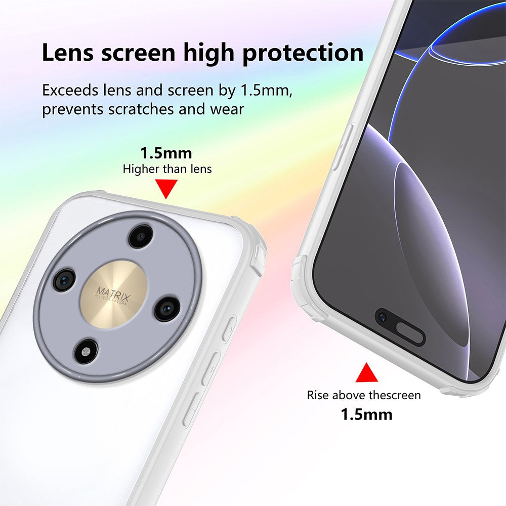 For Honor Magic8 Lite 5G / X9d 5G / X70 5G Case Reinforced Corner Shockproof TPU + Acrylic Phone Cover