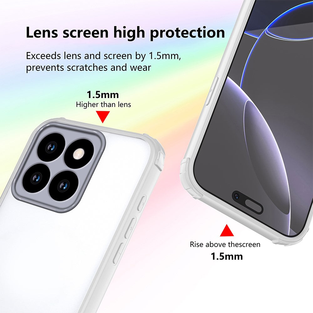 For Honor X7d 4G / 400 Smart 5G Cover Forstærket Hjørne Stødsikker TPU + Akryl Telefoncover