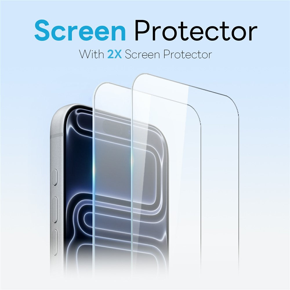 NORTHJO 5 in 1 Set for iPhone 17 Pro Max Magnetic Case PC + TPU Phone Cover with 2 Front Screen Protector + 2 Lens Film