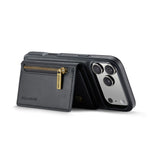 DG.MING M5 Series For iPhone 18 Pro / 17 Pro Case Detachable Magnetic Leather Phone Cover with Card Slots