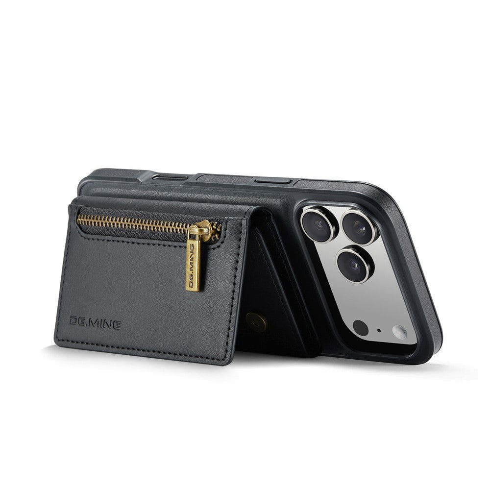 DG.MING M5 Series For iPhone 18 Pro / 17 Pro Case Detachable Magnetic Leather Phone Cover with Card Slots